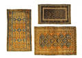 Three scatter rugs
