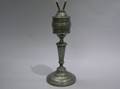 Tall Taunton Britannia Pewter Whale Oil Lamp