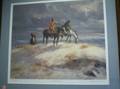 Five Framed Signed Reproduction Prints Depicting Western Scenes