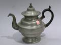 Roswell Gleason Pewter Tea or Coffeepot