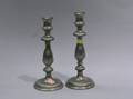 Two Pewter Candlesticks