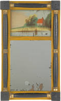 Painted Sheraton mirror