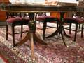 Regencystyle Mahogany DoublePedestal Dining Table