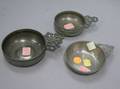 One Samual Danforth and Two Other Pewter Porringers