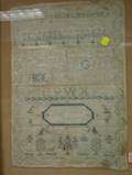 Framed Elizabeth Freeman 1834 Needlework Sampler