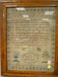 Birdseye Maple Framed Mary Jones Needlework Sampler