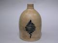 NA White  Son Utica NY Cobalt Tree Decorated Stoneware Jug