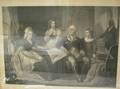 Walnut Framed Print Washington and His Family