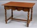 Continental Walnut Single Drawer Side Table