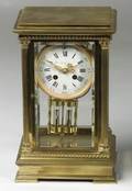 French Bronze Mantel Clock