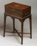 Victorian Mahogany Lap Desk on Later Stand