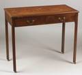 George III Mahogany Two Drawer Side Table