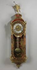 French Louis XIVstyle Boulle Inlay and Ormolu Mounted Wall Clock