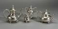 German Sterling Four Piece Rococo Revival Tea and Coffee Service