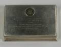 Gorham Sterling Silver Lyndon B Johnson Presidential Presentation Cigarette Box