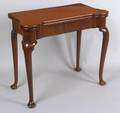 Queen Anne Mahogany Concertinaaction Game Table