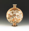 Japanese satsuma moon vase