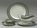 Staffordshire Earthenware Pugin Pattern Partial Dinner Service