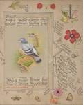 Two Persian Manuscript Pages with Birds and Flowers