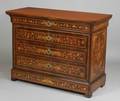 Dutch Fruitwood Marquetry Inlaid Chest of Drawers