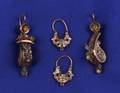 Two Pairs of 14kt Gold Antique Earpendants