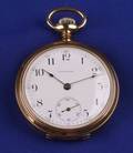 Gentlemans 14kt Gold Open Face Pocketwatch