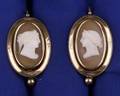 Victorian Shell Cameo Earpendants