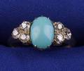 Turquoise and Diamond Ring
