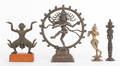 Four southeastern Asian bronze religious figures