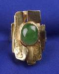 24kt and 18kt Gold and Jadeite Ring