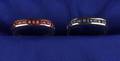 Pair of Gemset Bands