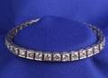 Platinum and Diamond Line Bracelet