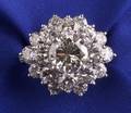 Platinum and Diamond Cluster Ring