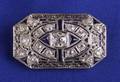 Art Deco Platinum and Diamond Pendant Brooch