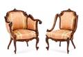Ladies  Gents French Style Armchairs Chicago