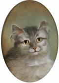American School 19th Century Gray Tabby