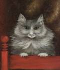 American School 19th Century A Gray Cat