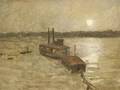 Edward Emerson Simmons American 18521931 On the River New YorkA Sketch