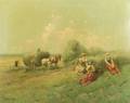 Josef Krotter Austrian b 1894 Hay Wain