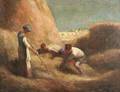 American School 19th20th Century Peasants Haying