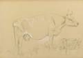 Peter Moran American 18411914 Lot of Eight Bovine Studies