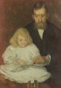 Hermann Dudley Murphy American 18671945 Col Boles and His Grandchild