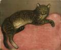 Theophile Alexandre Steinlen SwissFrench 18591923 LhiverChat sur un Coussin