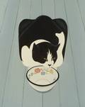 American School 20th Century Cat  Bowl