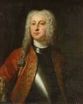 French School 18th Century Style Portrait of an Elegant Gentleman in an Embroidered Coat Over Armor