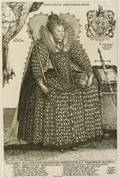 Crispin van de Passe the Elder Dutch c 15641637 Elisabet DG Angliae