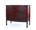 New England Sheraton mahogany bowfront chest