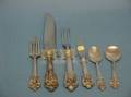 Forty Piece Wallace Sterling Silver Grande Baroque Partial Flatware Set