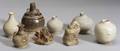 Nine Thai Sawankalok Pottery Items