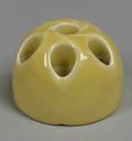 Rookwood Pottery Yellow Gloss Glazed Flower Frog